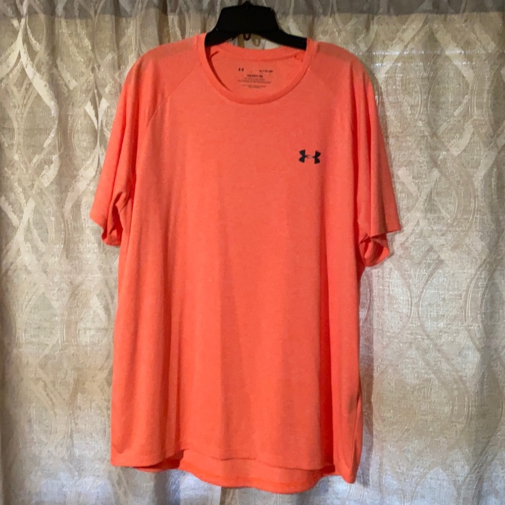 Heathered Orange Under Armour tshirt